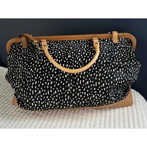 Vince Camuto VC Signature Calf Hair + Leather Weekender Satchel Bag